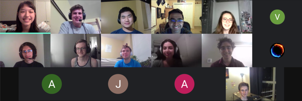 Group call as part of leadership retreat